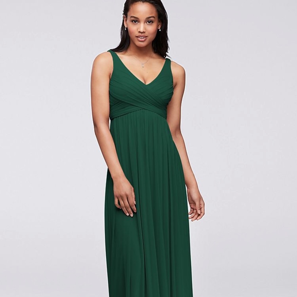 David’s Bridal Cowl Back Bridesmaid Dress- Juniper
